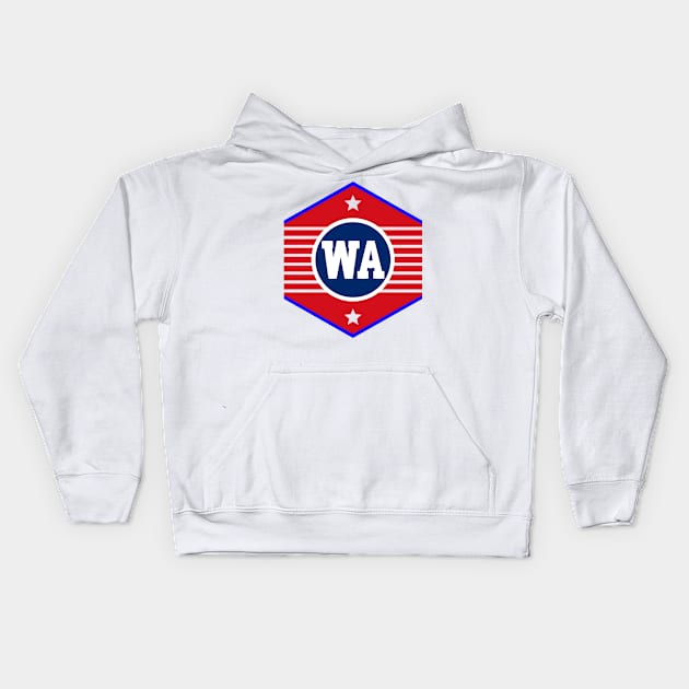 Washington Kids Hoodie by colorsplash